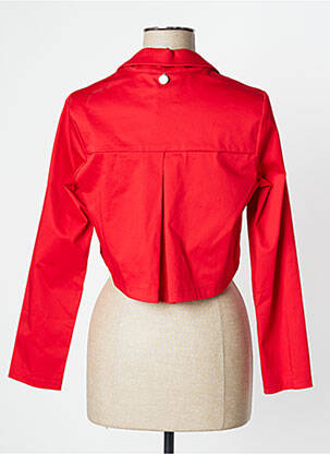 Veste casual col chemisier rouge KARAKORUM femme