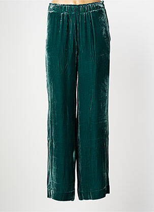 Pantalon large poches taille haute vert NOTSHY femme