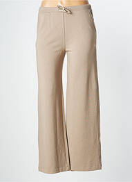 Jogging coupe large taille haute beige ANONYME DESIGNERS femme