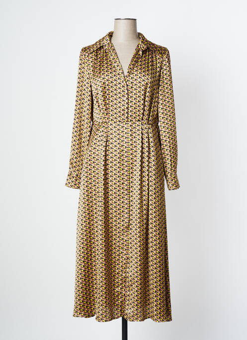 Robe longue manches longues manches longues jaune PENNYBLACK femme