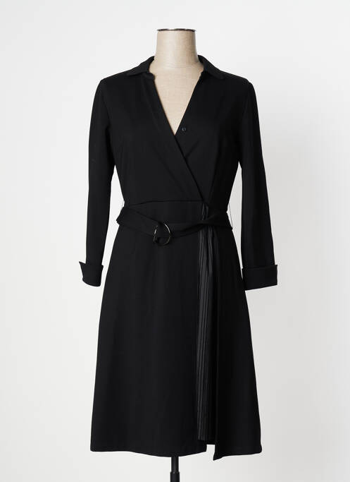 Robe mi-longue noir HOTEL PARTICULIER pour femme
