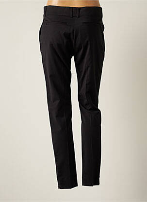 Pantalon slim tissage popeline taille normale noir PABLO femme