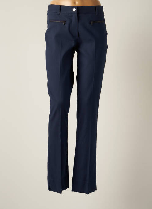 Pantalon slim tissage popeline taille haute bleu GERARD DAREL femme