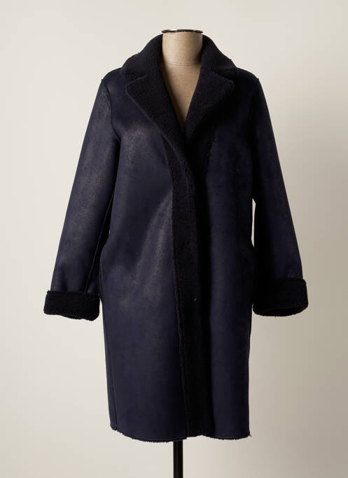 Manteau long bleu PERSONA BY MARINA RINALDI pour femme