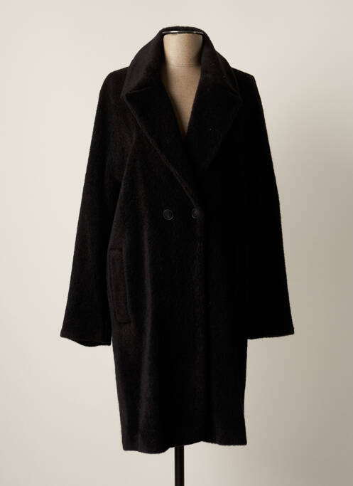 Manteau long noir EMME M pour femme