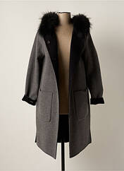Manteau long gris SUITE... pour femme seconde vue