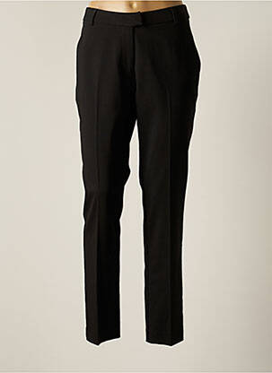Pantalon chino taille normale taille normale noir IDANO femme
