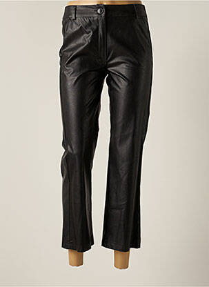 Pantalon 7/8 fermeture zippée sous rabat boutonné taille normale noir MARELLA femme
