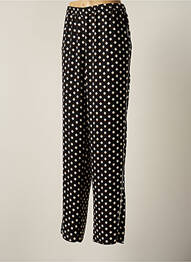 Pantalon droit tissage crêpe taille normale noir PERSONA femme