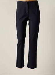 Pantalon chino fermeture zippée sous rabat avec crochet taille normale bleu WEEKEND MAXMARA femme