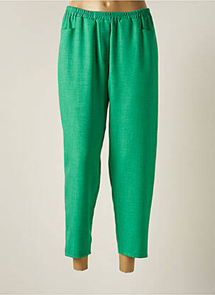 Pantalon 7/8 taille élastique taille normale vert KAKIE femme