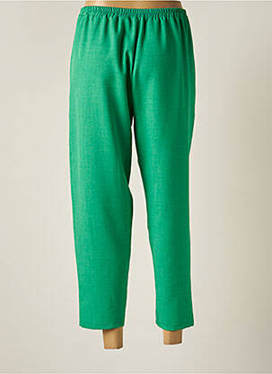 Pantalon 7/8 taille élastique taille normale vert KAKIE femme