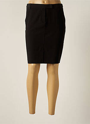 Jupe mi-longue coupe droite noir GERARD DAREL femme