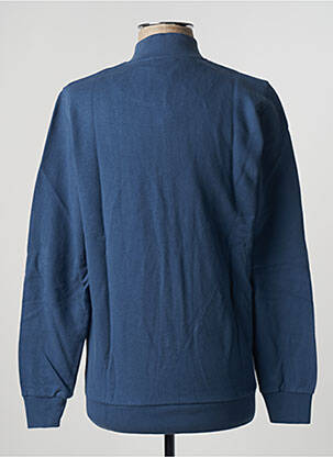 Gilet manches longues finition bords-côtes bleu NZ RUGBY VINTAGE homme
