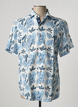 Chemise manches courtes imprimé tie and dye bleu NZ RUGBY VINTAGE homme
