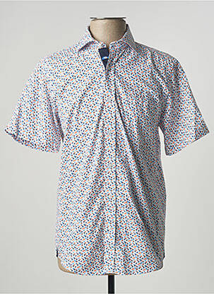 Chemise manches courtes coupe cintrée bleu NZ RUGBY VINTAGE homme