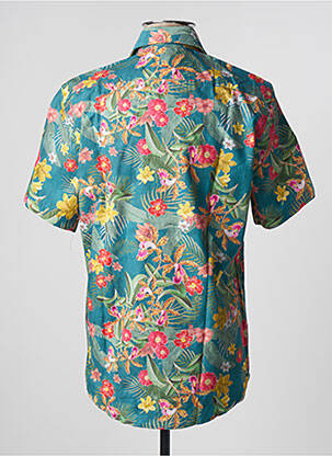 Chemise manches courtes imprimé tie and dye vert NZ RUGBY VINTAGE homme
