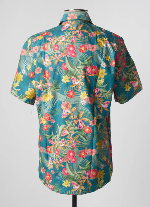 Chemise manches courtes imprimé tie and dye vert NZ RUGBY VINTAGE homme