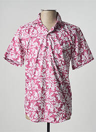Chemise manches courtes coupe cintrée rouge NZ RUGBY VINTAGE homme