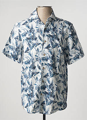 Chemise manches courtes imprimé tie and dye bleu NZ RUGBY VINTAGE homme