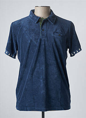 Polo bleu NZ RUGBY VINTAGE pour homme