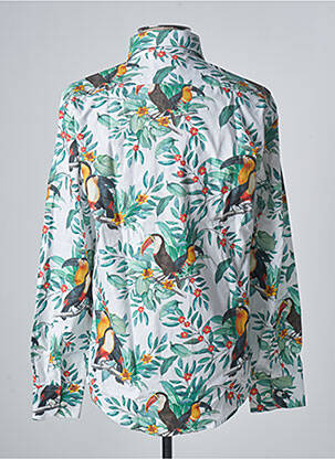 Chemise manches longues imprimé fantaisie vert NZ RUGBY VINTAGE homme