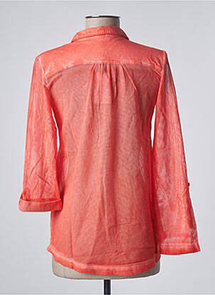 Chemisier coupe droite manches longues orange SANDWICH femme