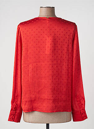 Chemisier coupe fluide manches longues rouge I.CODE (By IKKS) femme