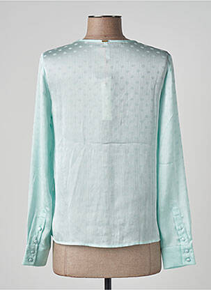 Chemisier coupe fluide manches longues bleu I.CODE (By IKKS) femme