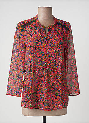 Blouse légère et transparente manches 3/4 orange ONE STEP femme
