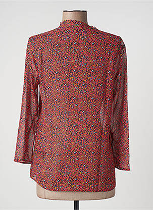 Blouse légère et transparente manches 3/4 orange ONE STEP femme