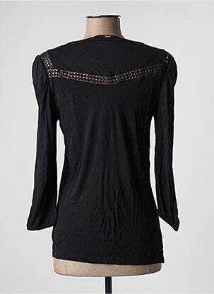 Top tissage jersey manches longues noir IKKS femme