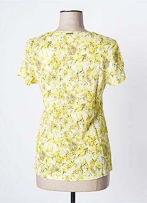 Top imprimé fantaisie manches courtes jaune ONE STEP femme