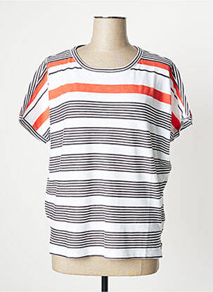 T-shirt coupe droite manches courtes blanc SANDWICH femme