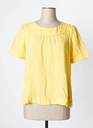 Blouse manches courtes manches courtes jaune ONE STEP femme