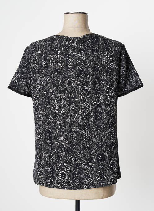 Blouse manches courtes manches courtes noir ONE STEP femme