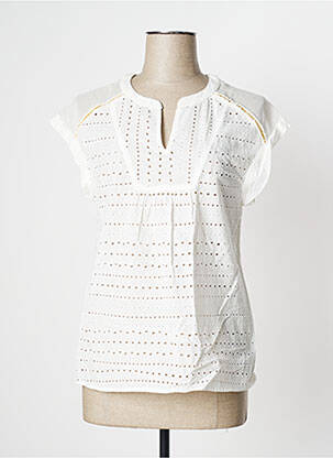 Top manches courtes manches courtes blanc ONE STEP femme