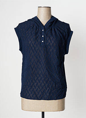 Blouse manches courtes manches courtes bleu ONE STEP femme