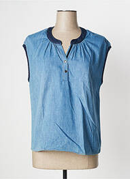 Blouse manches courtes manches courtes bleu ONE STEP femme