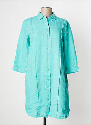 Robe courte manches 3/4 manches 3/4 bleu SANDWICH femme