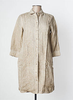 Robe courte manches 3/4 manches 3/4 marron SANDWICH femme