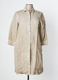 Robe courte manches 3/4 manches 3/4 marron SANDWICH femme