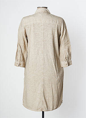 Robe courte manches 3/4 manches 3/4 marron SANDWICH femme