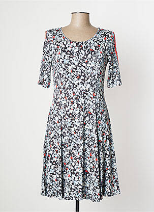 Robe mi-longue manches courtes manches courtes orange SANDWICH femme