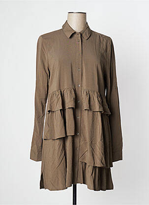 Robe courte vert SANDWICH pour femme
