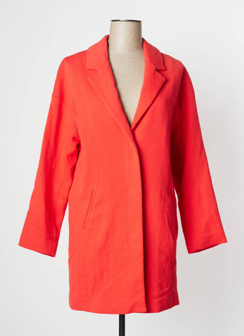 Manteau long rouge IKKS pour femme