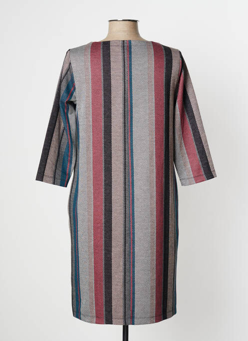 Robe mi-longue gris SANDWICH pour femme