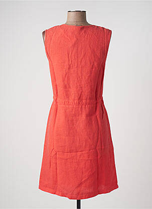 Robe mi-longue sans manche sans manche rouge ONE STEP femme