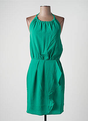 Robe mi-longue sans manche sans manche vert IKKS femme