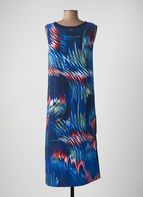 Robe mi-longue bleu ONE STEP pour femme